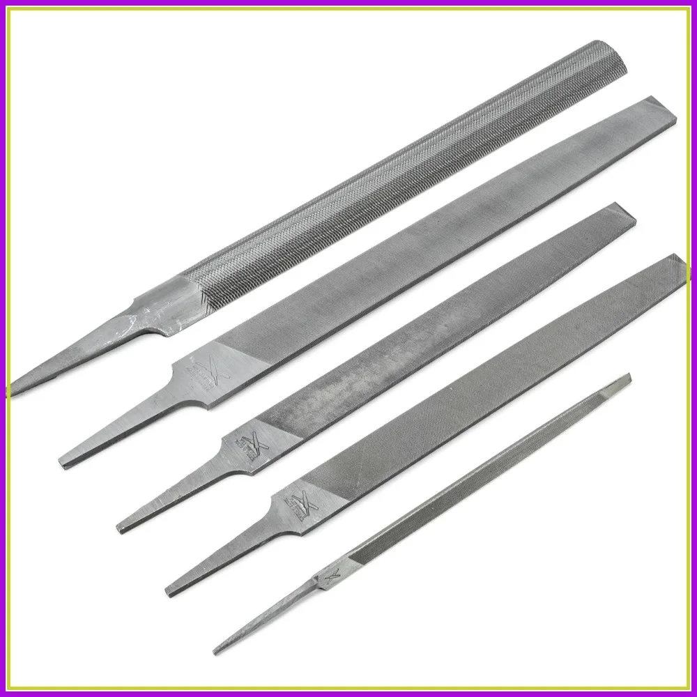 

5-Piece General Purpose File Set - 6", 8" & 10" Half Round, Mill, Slim Taper - Includes Storage Pouch