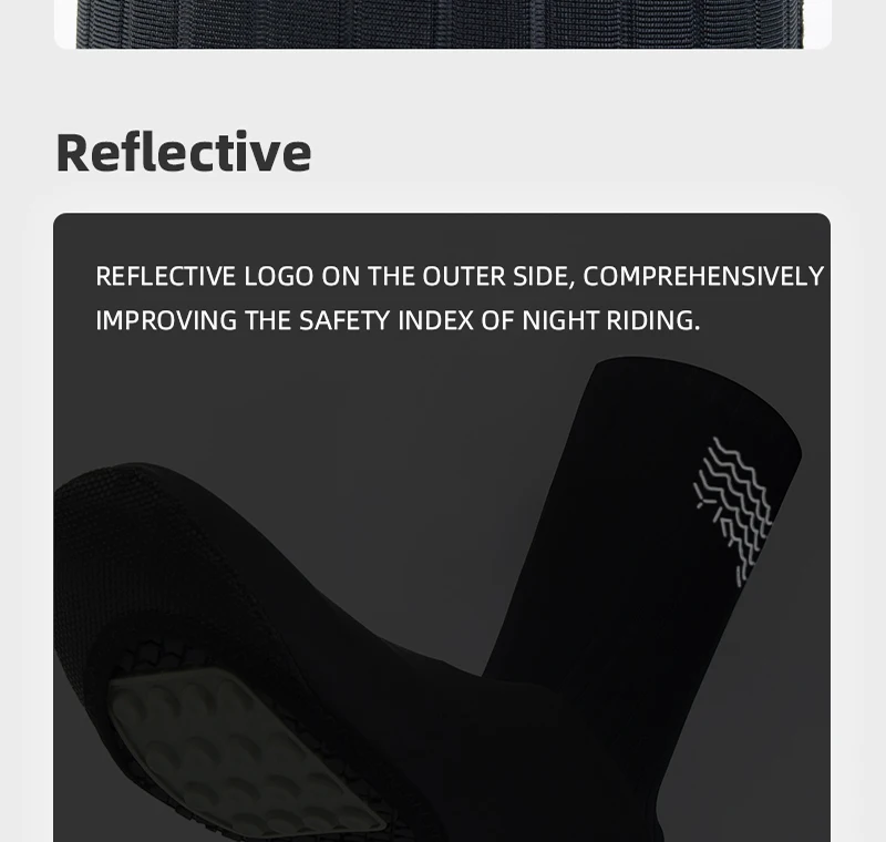 YKYW Männer winddichte wasserdichte Fahrradschuhe Abdeckung schwarz weiß MTB Fahrradschuhe Stiefelüberzüge Schuhschutz Pro Team Aero Überschuhe – Detail 11