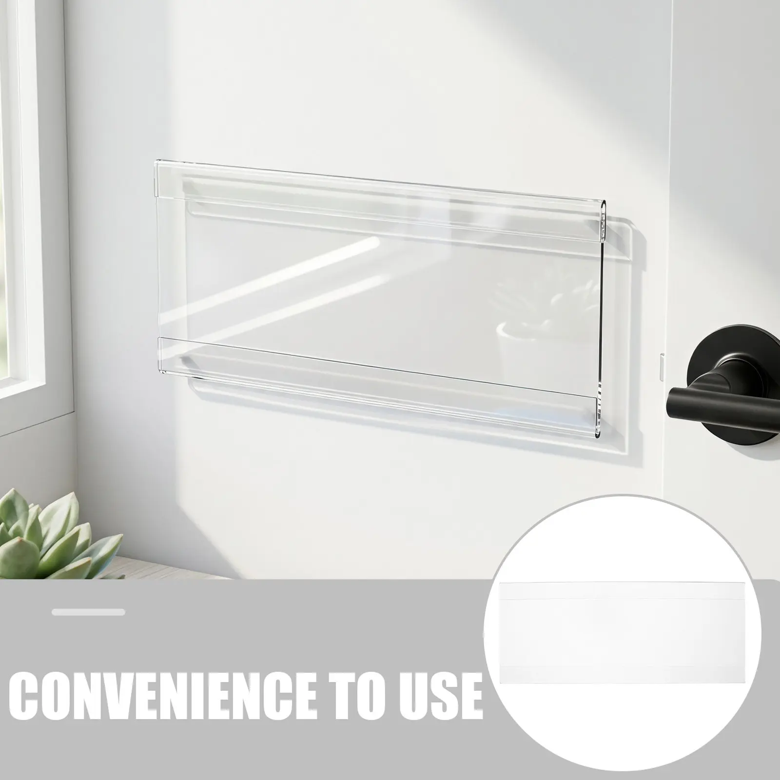 Business License Stand Transparent Acrylic Display Holder Office Desk Sign Frame Shelf License Rack Organizer view 4