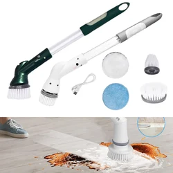 6 In 1 Electric Cleaning Brush Electric Spin Cleaning Scrubber Electric Cleaning Tools Kitchen Bathroom Cleaning Gadgets