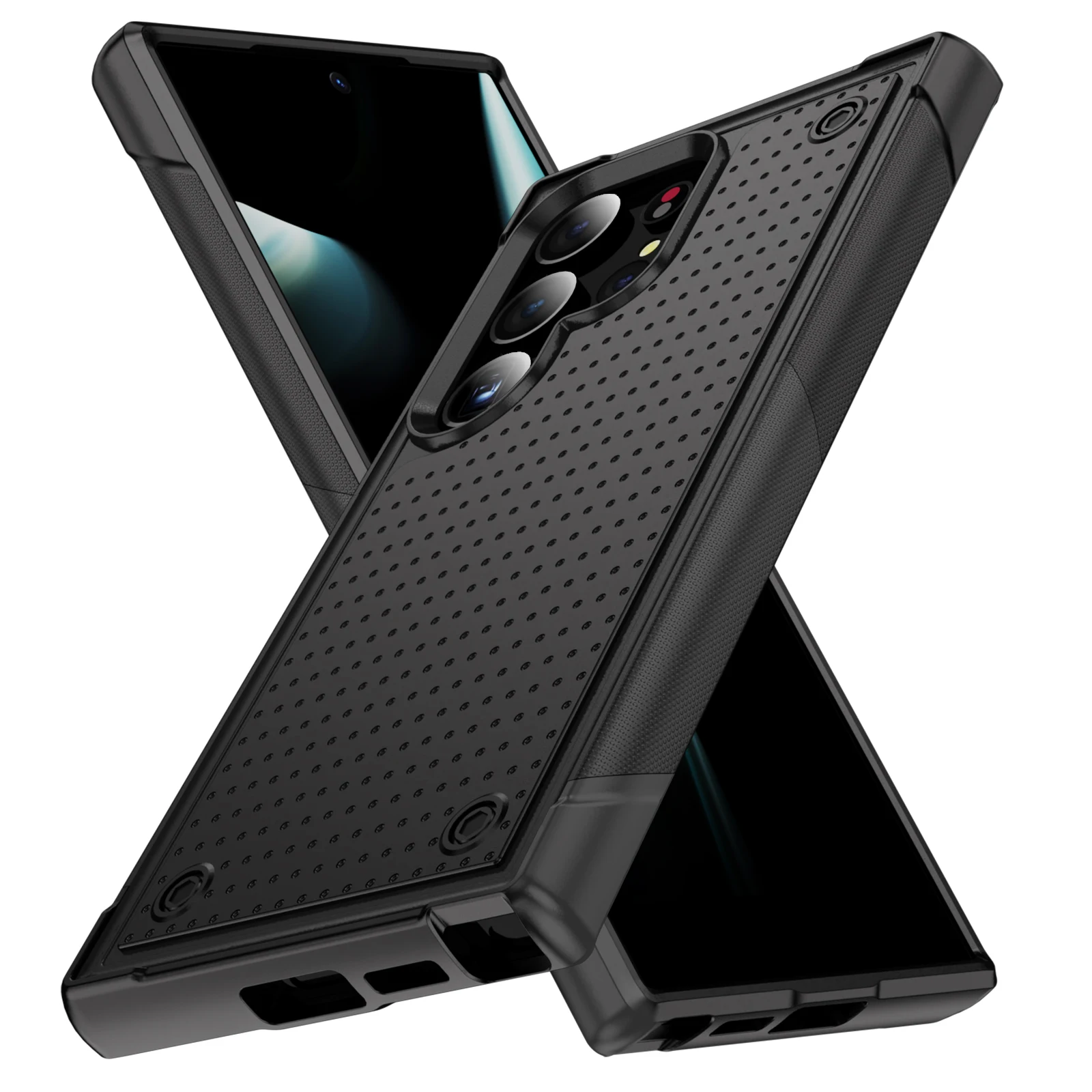 

FShockproof Armor Case for Samsung GalaxyS25 S24 S23 S22 S21 S20 S10 Ultra Plus FE Military Grade Drop Proof Silicon Phone Cover