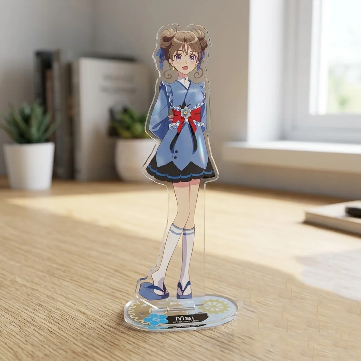 Anime Maebashi Witches 15cm New Acrylic Stand Aoi Miku Sweet Gift Valentine Present Bedside Display Shelf Magic Girl keychain