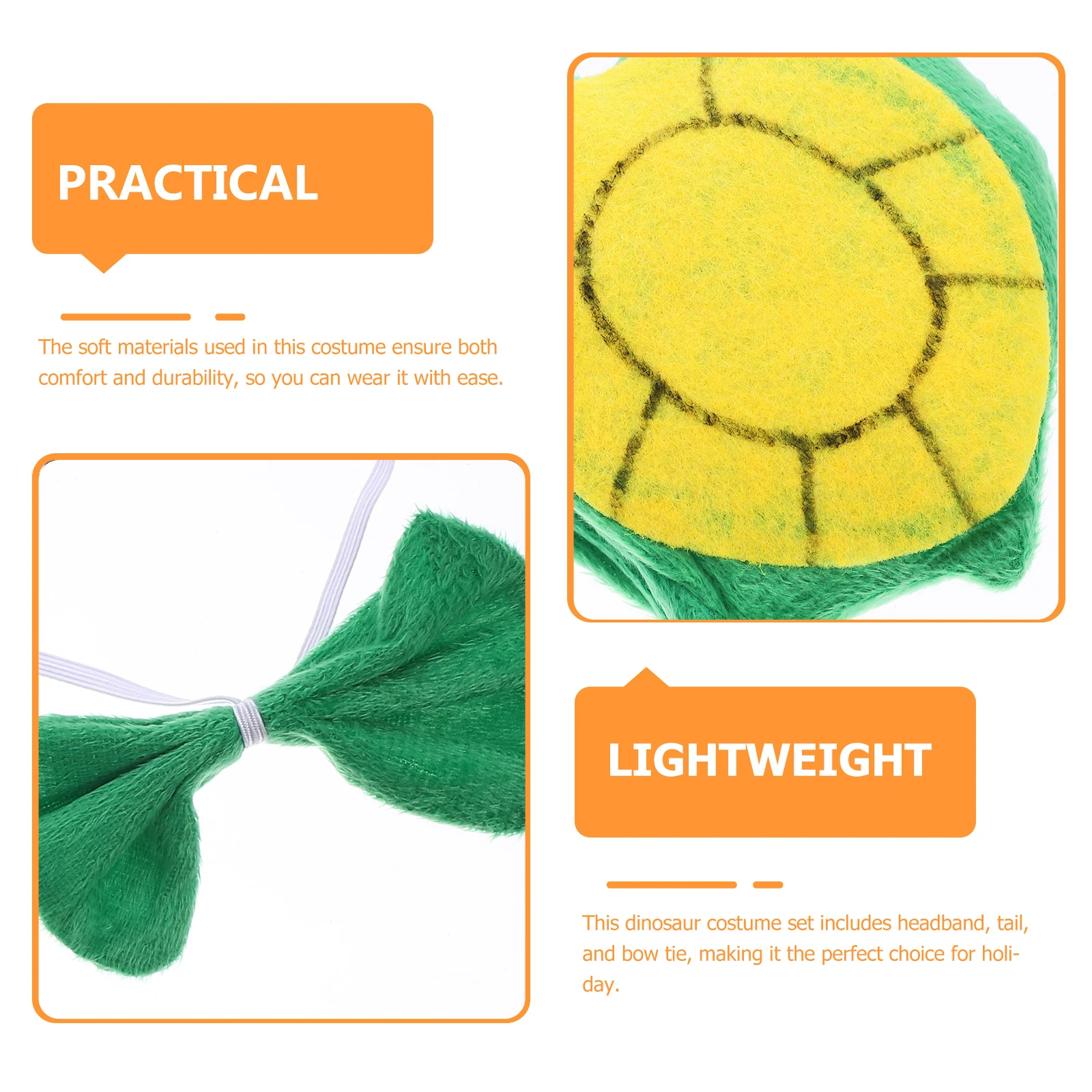 

Headgear Turtle Headband Set Costumes Tails Cloth Cute for Young