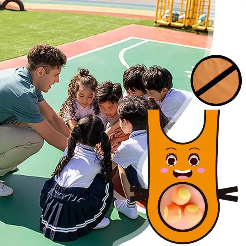 Sticky Target Ball Jersey Children Sticky Target Ball Breathable Multi-Functional Dodging Toy Set Playground Tossing Game