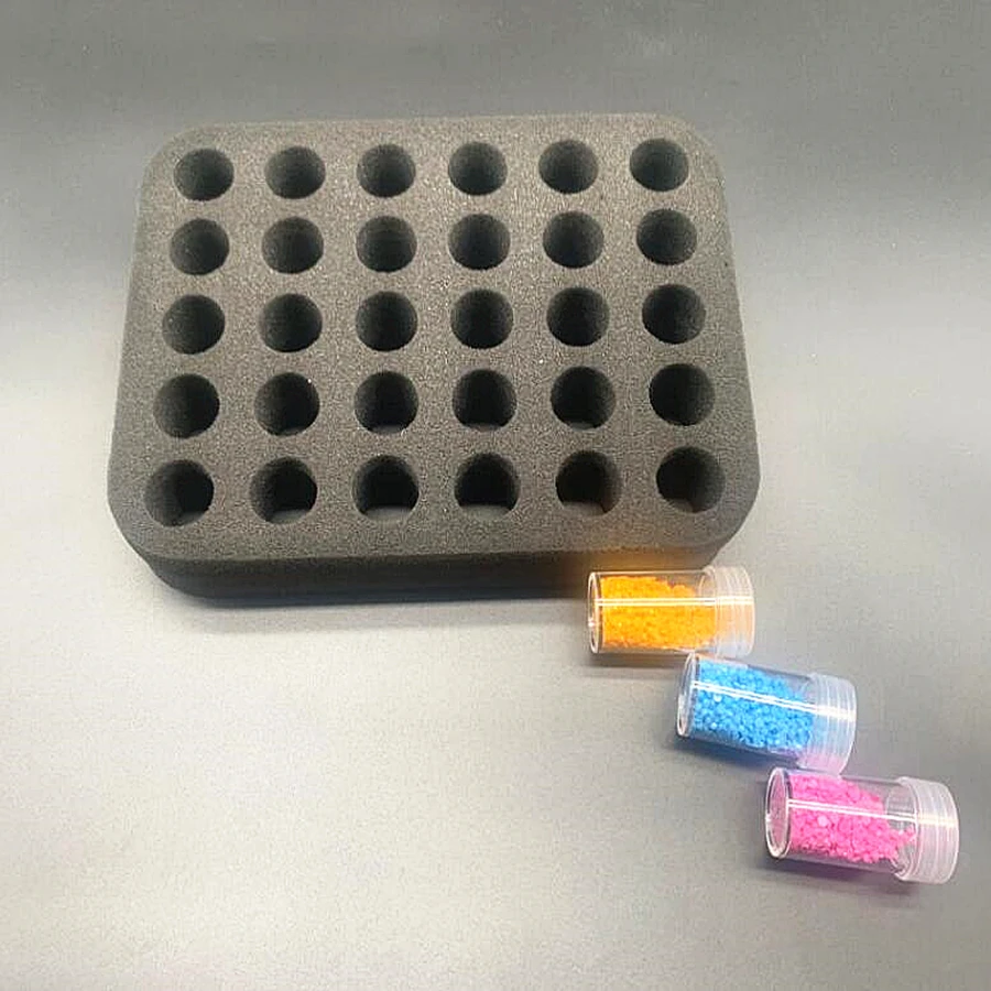 30-slot Foam Padded Removable Bottom Divider Holds 30 Bottom 15 Ml (0.5 Oz) Bottles Of Nail Polish Or Essential Oil Storage Tool