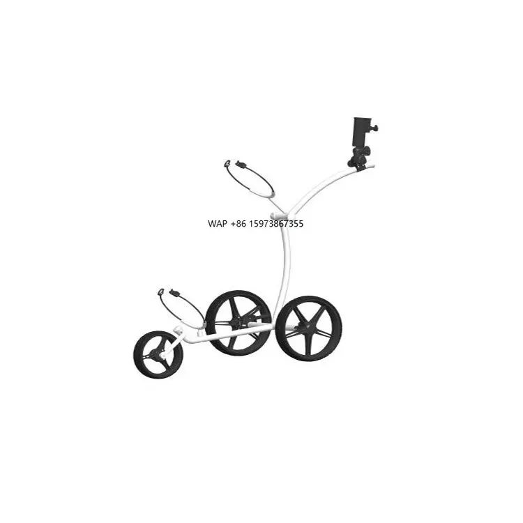 

New Design Lotusflower GC624000 3-Wheel Stainless Steel Golf Trolley with Footbrake Modern Style for Outdoor Tournament Use