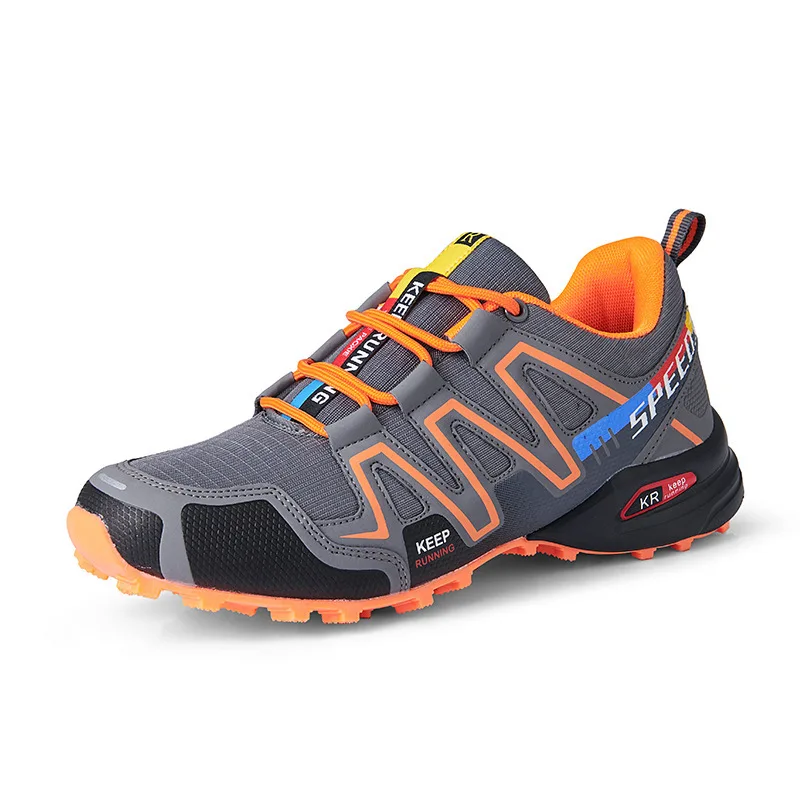 Zapatos deportivos finos y transpirables para hombre, zapatos informales para correr al aire libre, talla grande 47, zapatos para correr a campo traviesa, interior de malla cómodo
