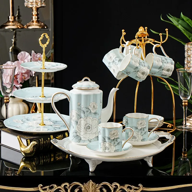 Tazas de café de cerámica originales de alta calidad, juegos de café, juego de té de porcelana, platos, vaso, vajilla de cerámica Tania, cristalería