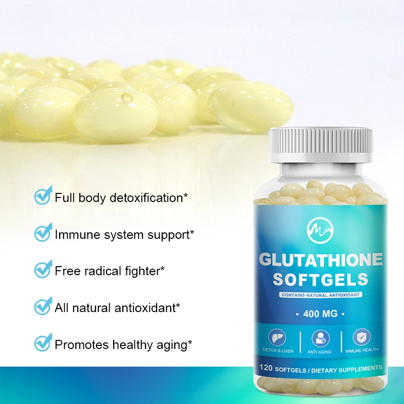 MUTSWEET L-Glutathione Capsules Collagen NAC Supplement Free-Radicals, Easy to Absorb Health Care Item For Adults