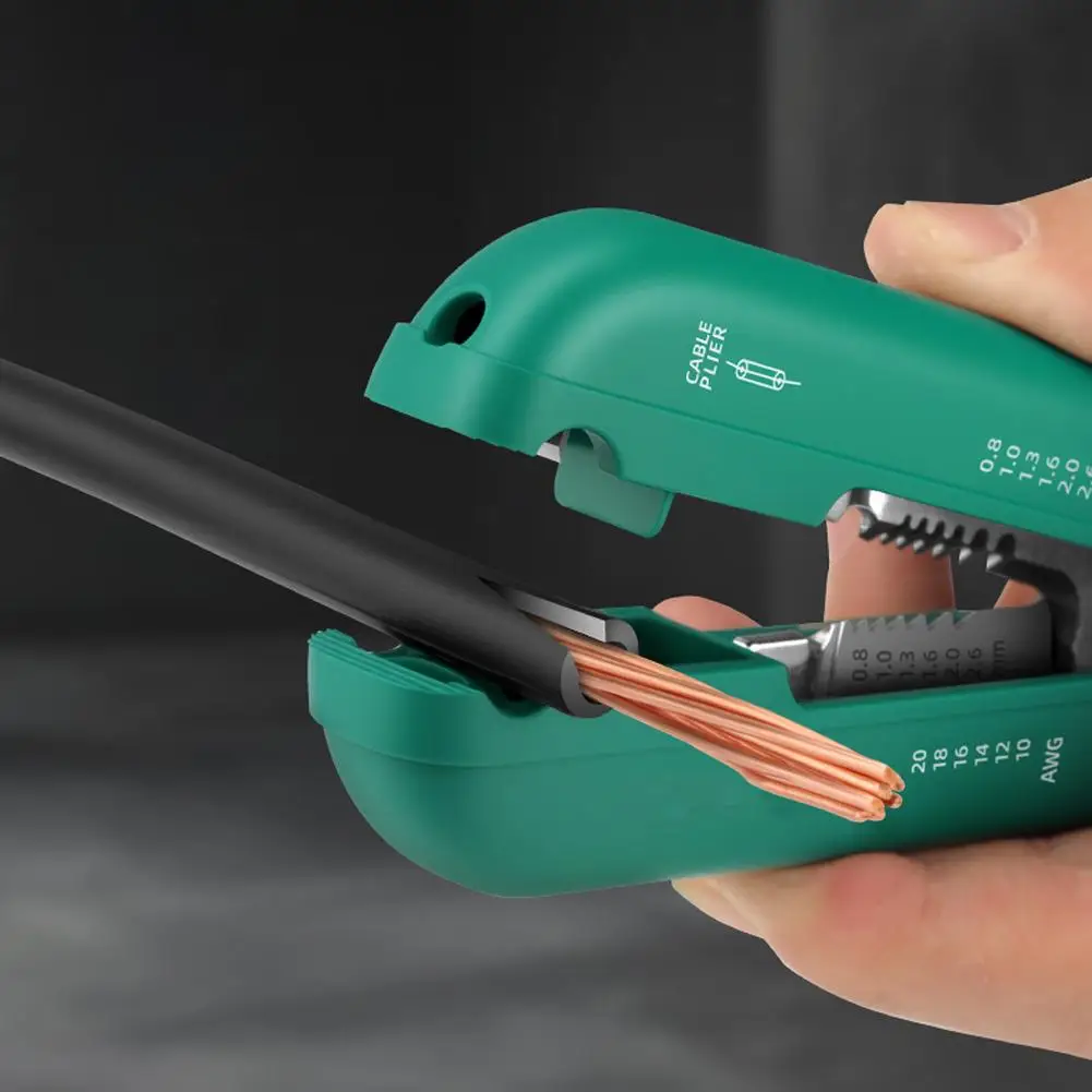 

Multifunctional Wire Stripper Cutter Tool Mini Portable Hand Tools For Industrial Electricians Cable Cutter Y8t8