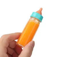 18inch Doll Magic Milk Juice Bottles with Pacifier Bibs fit Newborn Dolls Plastic Nipple Bottle Dollhouse Toys Reborn 6