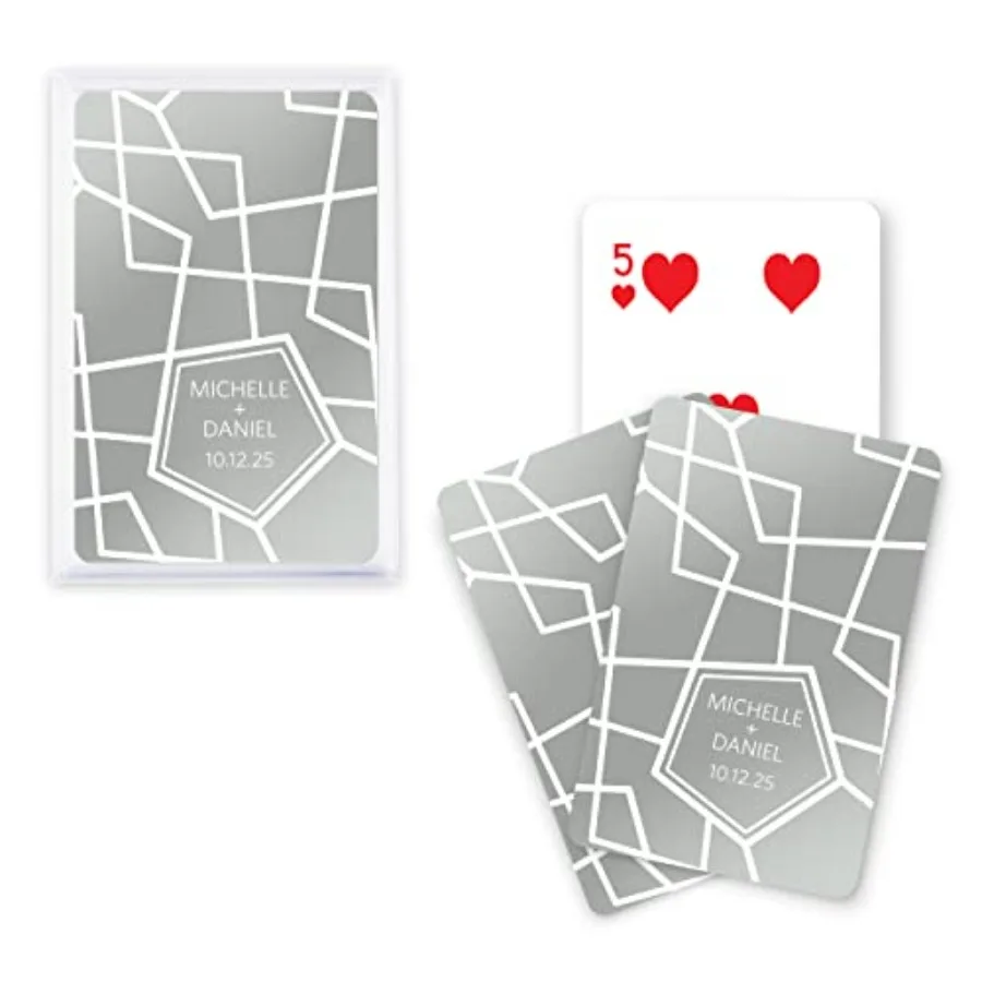 

Настраиваемые игральные карты с металлическим принтом и роскошным ретро-дизайном для любителей игр и вечеринок, идеально подходящие для фокусников