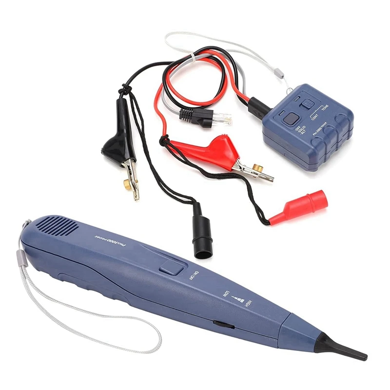 TOP 2X Pro3000 Tone Generator And Probe Kit, Smarttone Technology, Handheld Telephone Line Circuit Finder