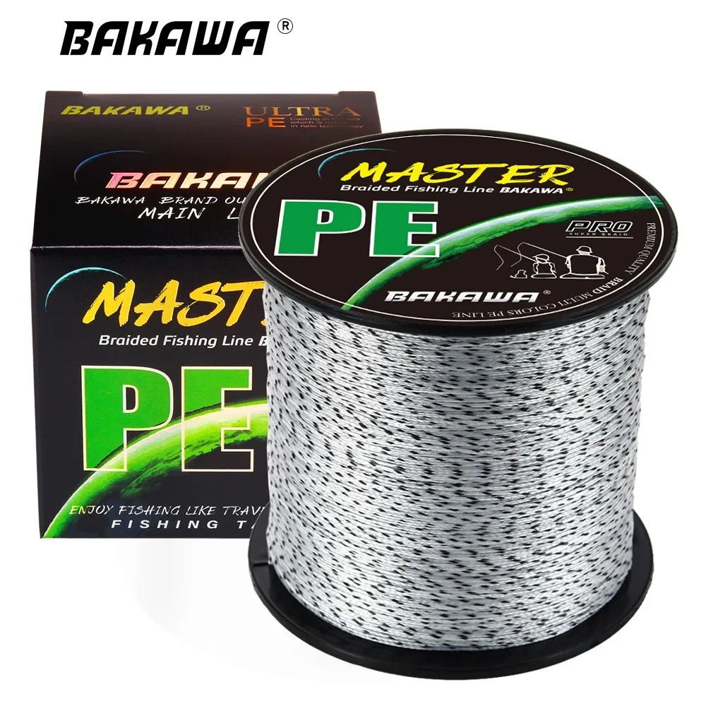 

BAKAWA Fishing Line 100/300/500M 8 Strands Speckled Braided Multifilament PE Wire Japan Saltwater Freshwater Anti-bite Carp