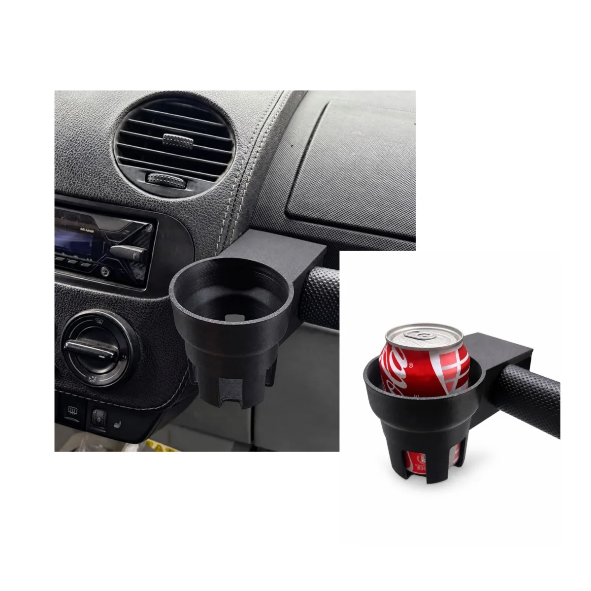 Cup Holder Drink Holder Insert Black Vehicle-Specific Grab Handle For VW New Beetle 1998-2010 LHD Left Hand Drive