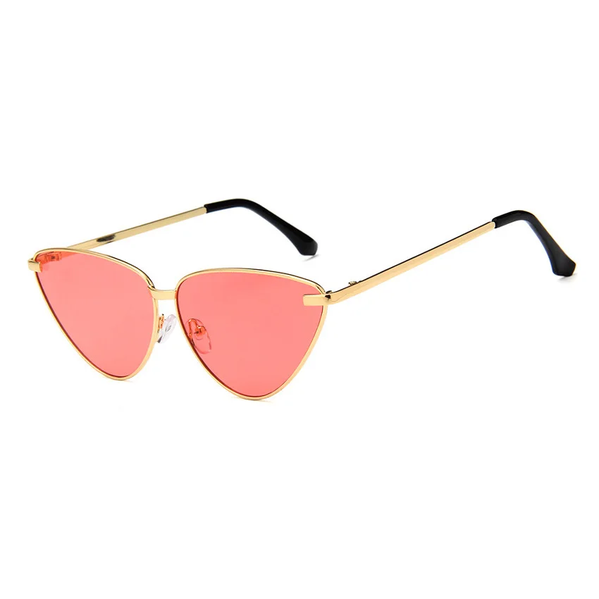 Shonemes occhiali da sole Cat Eye occhiali da sole da donna retrò montatura in metallo Outdoor UV400 Mirror Shades per donna