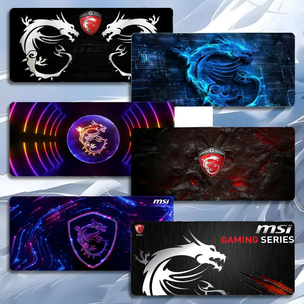 Brand Tech msi Mouse Pad Mousepad Large Gaming LockEdge Thickened PC Table Desk Mat