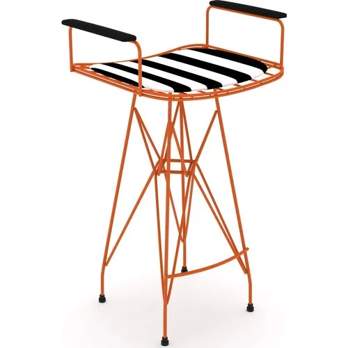 Knsz-taburete de barra con jaula de alambre, 1 Li Artis Trntuan, reposabrazos para oficina, cafetería, Jardín y cocina