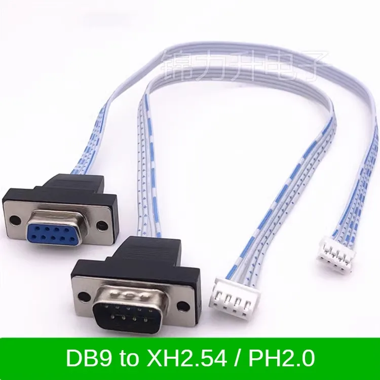 1pc 300mm DB9 Pin RS232 Gold-plated Serial 4P Small Port Data Terminal Cable Male/Female to XH2.54/PH2.0 Android Mainboard COM