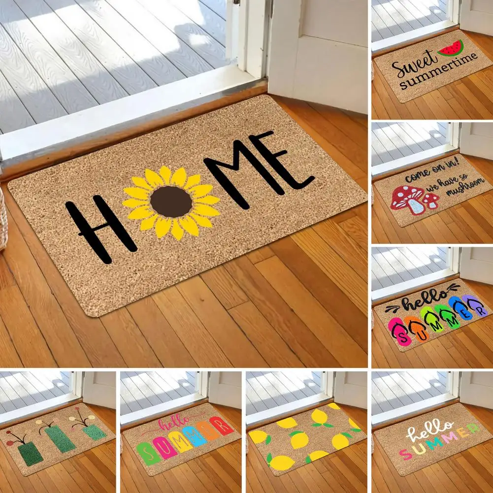 Great Welcome Doormat Short Velvet Door Mat Easy to Clean Protective 40x60cm Front Door Entrance Rug Floor Carpet