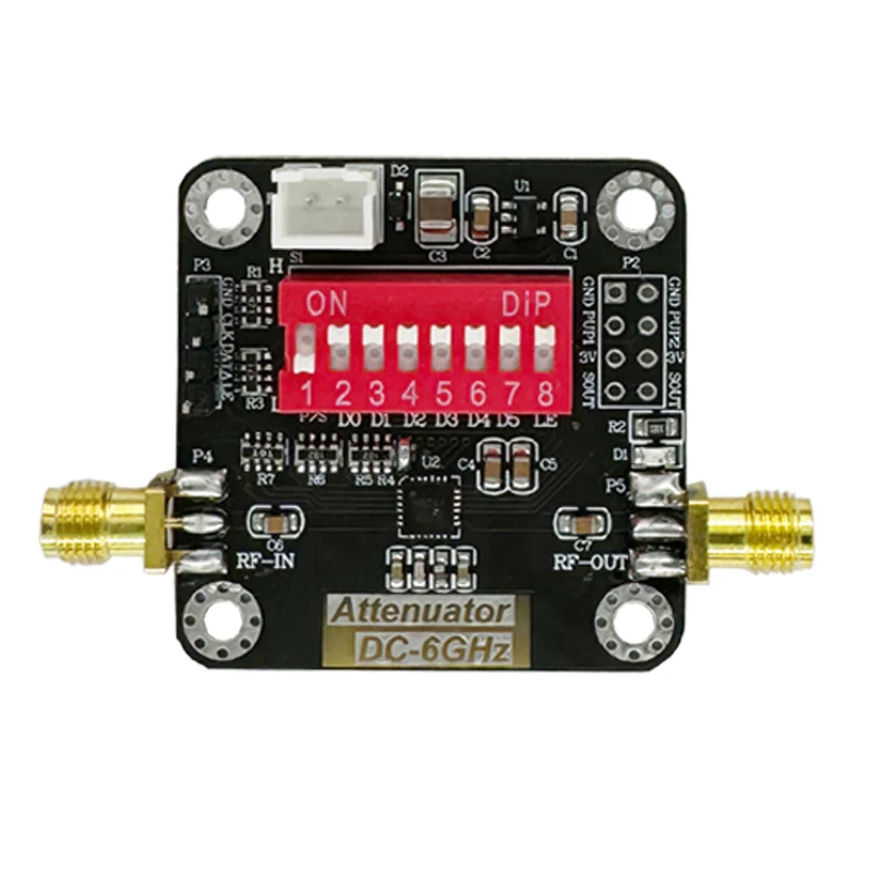 Digitale RF-verzwakkermodule, 0,5dB stappen, 31,5dB bereik, DC-6GHz, hoge nauwkeurigheid, laag verlies, breedband HMC624