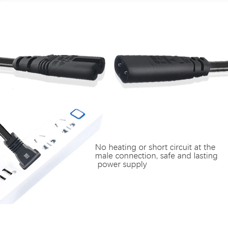 

Optimal IEC320 C8 to 2X C7 Y Split AC Power Cord, IEC Figure 8 Male to 2 Female 1 in 2 Out AC Power Cable