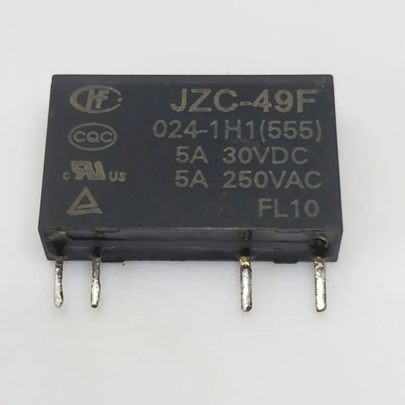 

Free shiping wholesale 10pcs/lot relay JZC-49F-024-1H1