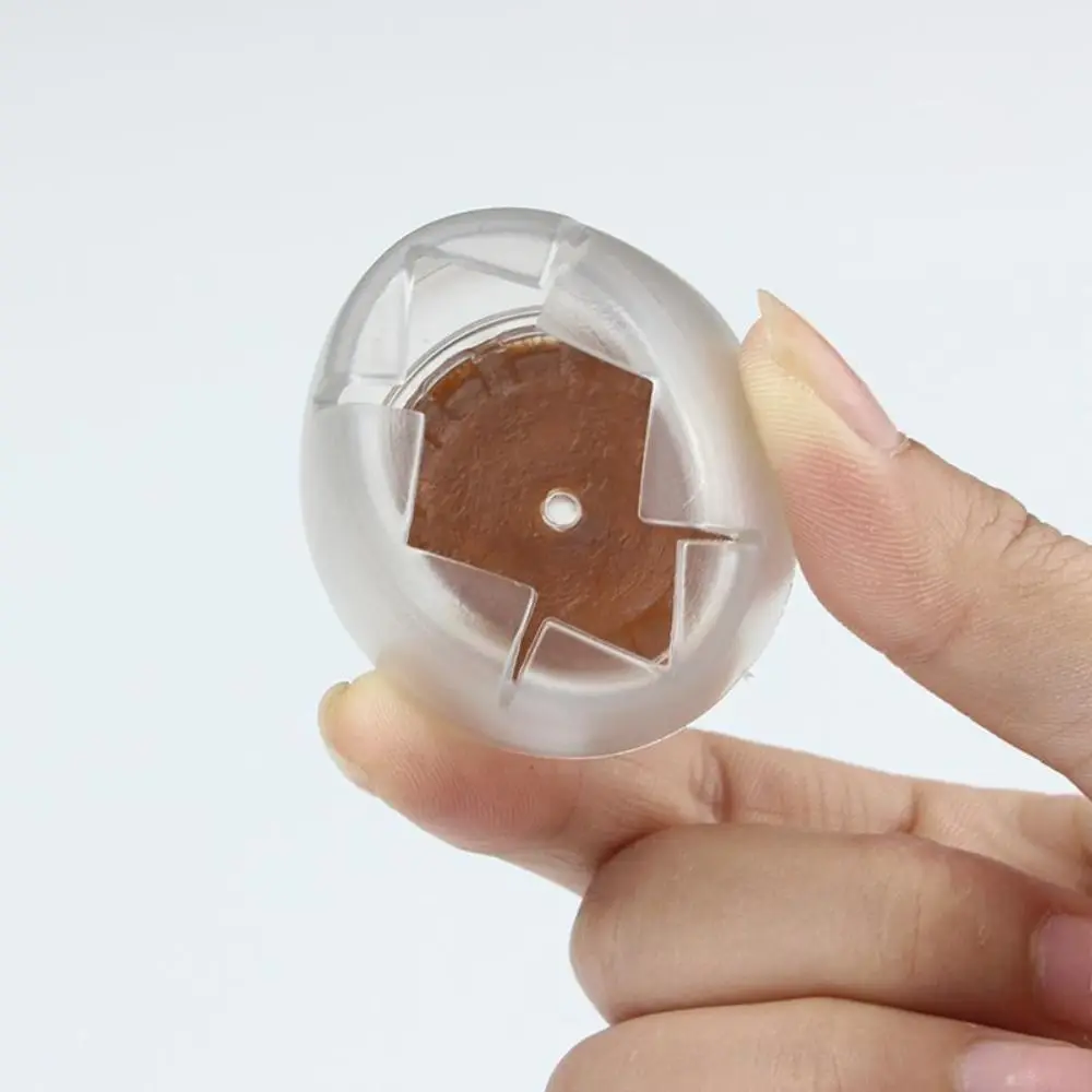 16 pezzi durevoli antiscivolo cuscinetti per sedie rotondi tappi per gambe per sedie silenziosi in PVC con copertura per piedi per sedia rotonda in feltro tavolino