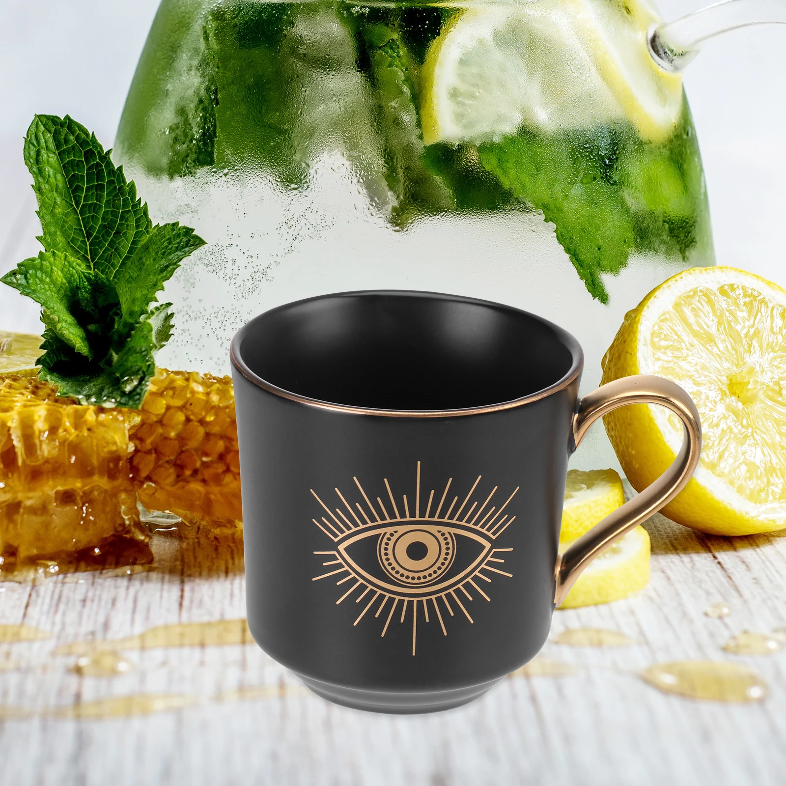 

's Eye Mug Cute Mugs Coffee Ancients European Style Ceramic Rustic Cup Milk Tea