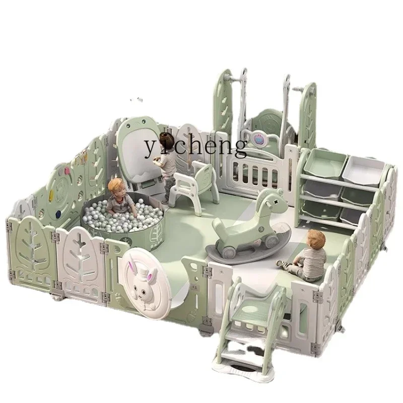 YY Children's Playpen Indoor Home Baby and Infant Crawling Mat Protective Grating