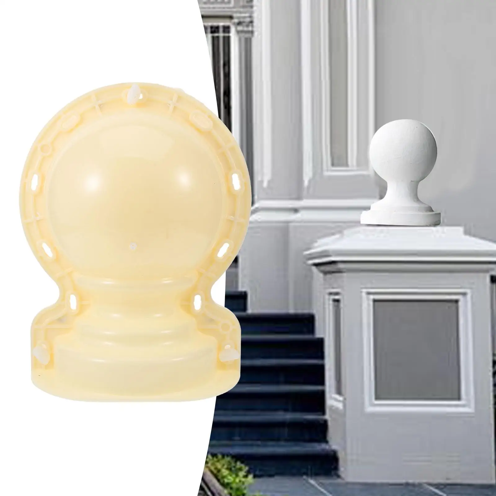 Roman Column Mould Fence Ornament DIY Mould Beautiful Cement Ball Mould Practical Decor Concrete Casting Mould Lawn Roman Column