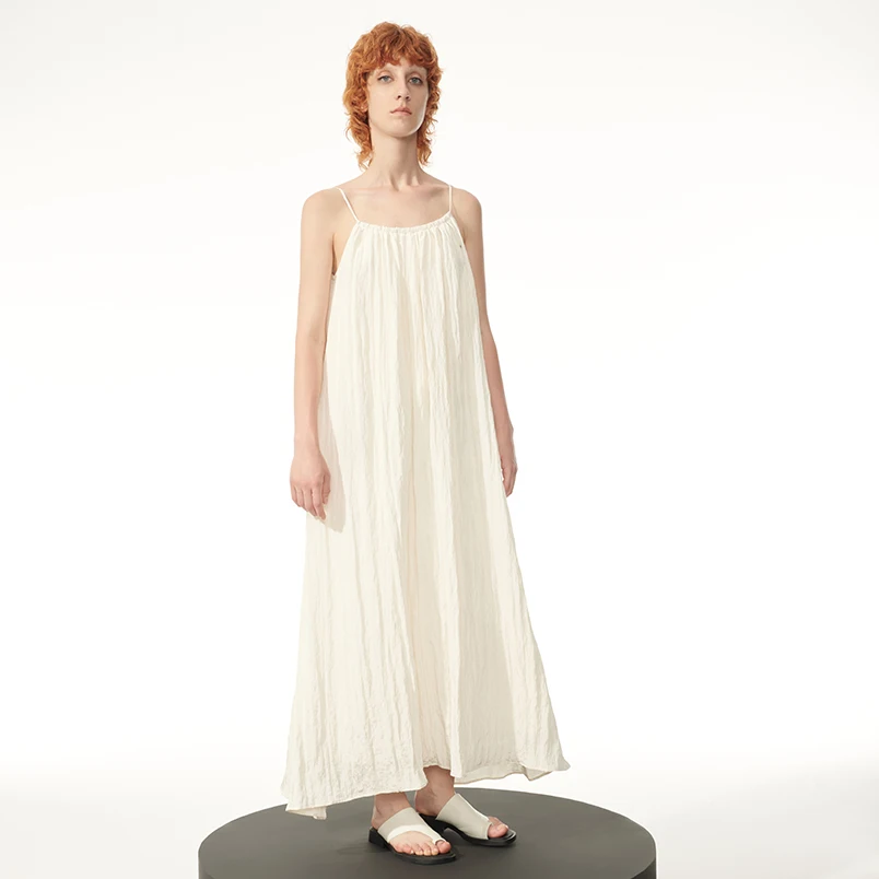 فساتين شاطئ نسائية عارية الظهر بلا أكمام ، حبال صيفية مثيرة ، عطلة برقبة على شكل حرف V ، فستان طويل ، حمالة أنيقة ، WA023 #4