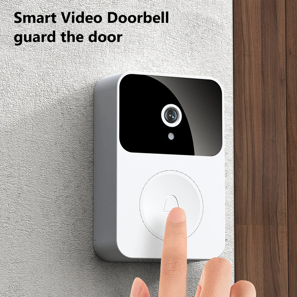 

Smart Wireless Remote Video Doorbell Home HD Visual Doorbell Intercom HD Night Vision WiFi Rechargeable Security Door Doorbell