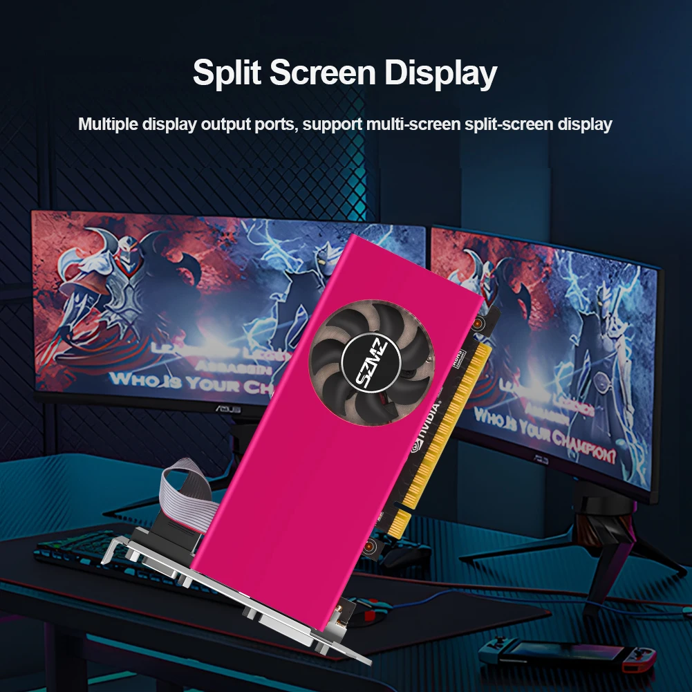 

GTX 750TI 4GB Low Profile Video Card PCI-E 2.0 16X Computer Graphics Card DDR5 PC Video Card HDMI-Compatible Interface 1020MHz