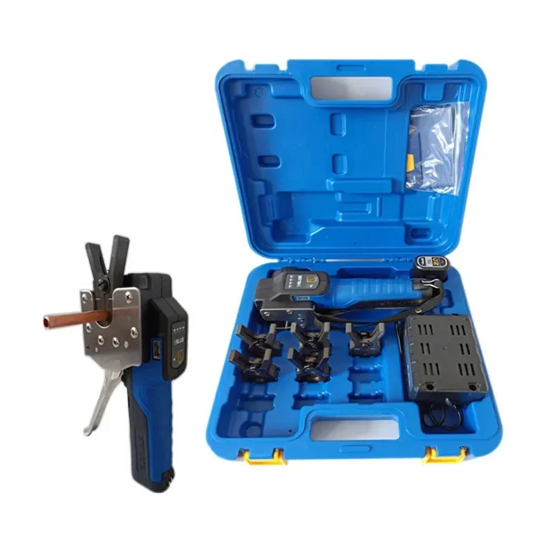 Cordless Pipe Tube Expander Tool 1/4”-3/4” Electric Flaring Tool Kit Lithium Battery for Soft Copper Aluminum Brass Pipe