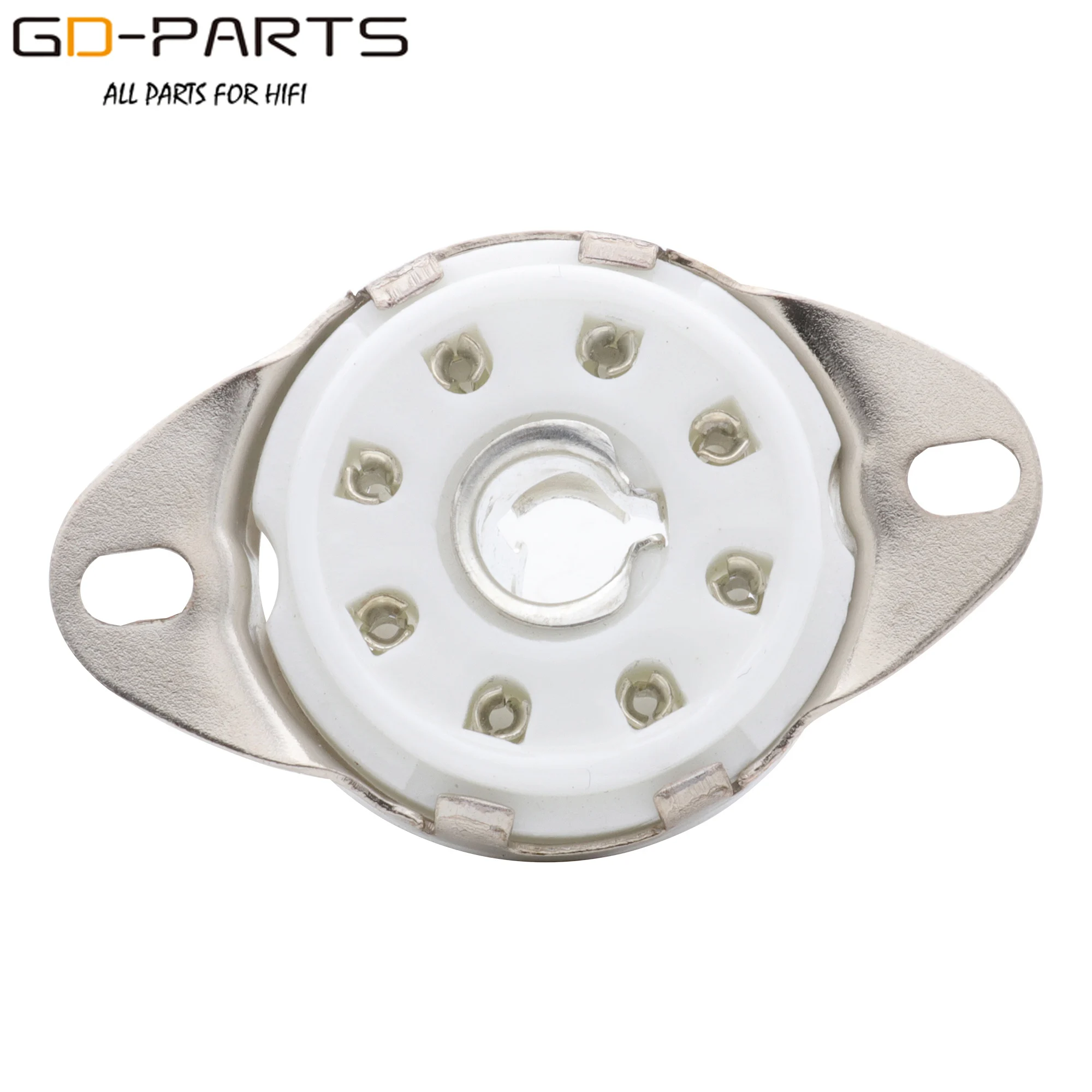 Enchufes de tubo de cerámica Loctal, 8 pines, B8G, para 5B254, 4P1S, 7N7, C3G, chasis inferior, montaje PCB chapado en oro, 10 Uds.