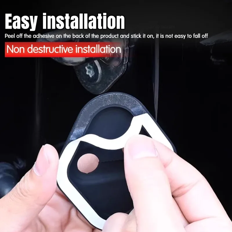 4 قطعة هلام السيليكا قفل باب السيارة غطاء حماية مشبك غطاء مكافحة الصدأ اكسسوارات لفولفو XC90 V90 V60 XC60 V40 S80 S60 C40 XC40