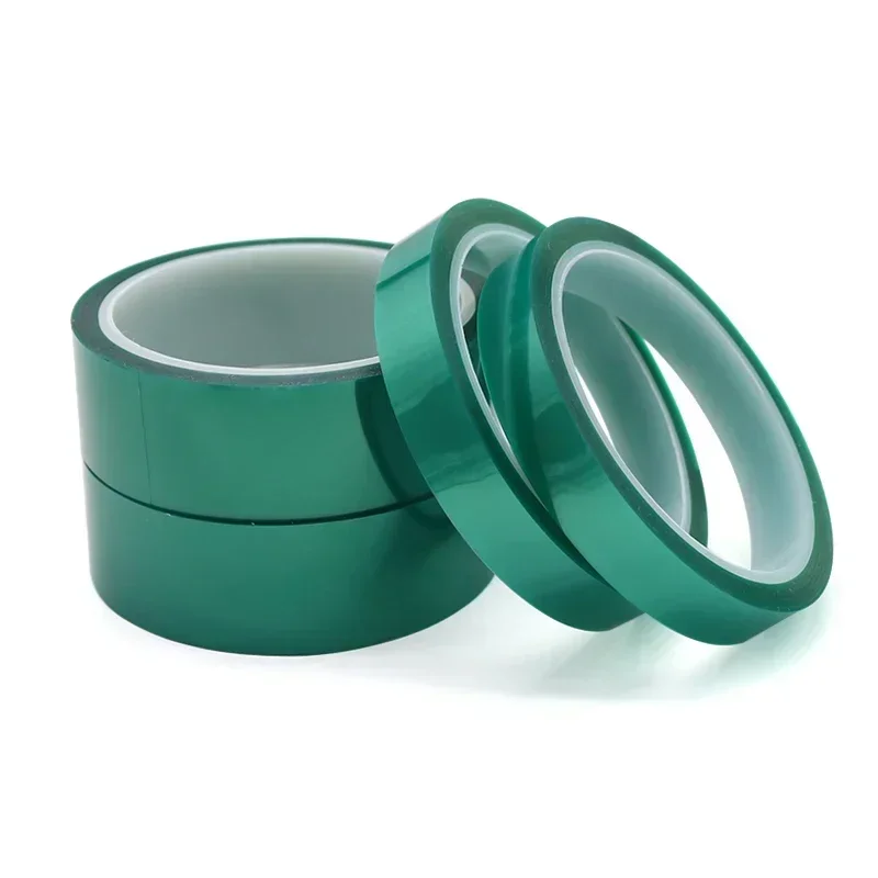 Green PET Film Tape 3mm ~ 100mm High Temperature Heat Resistant PCB Solder SMT Plating Shield Insulation Protection tapes strips