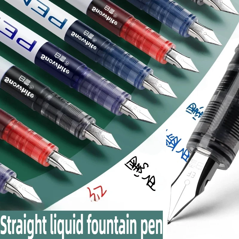 

Картридж с чернилами не требуется FP10, перьевая ручка с жидкостью EF/F, красочные чернильные ручки большой емкости, канцелярские принадлежности, школьные принадлежности