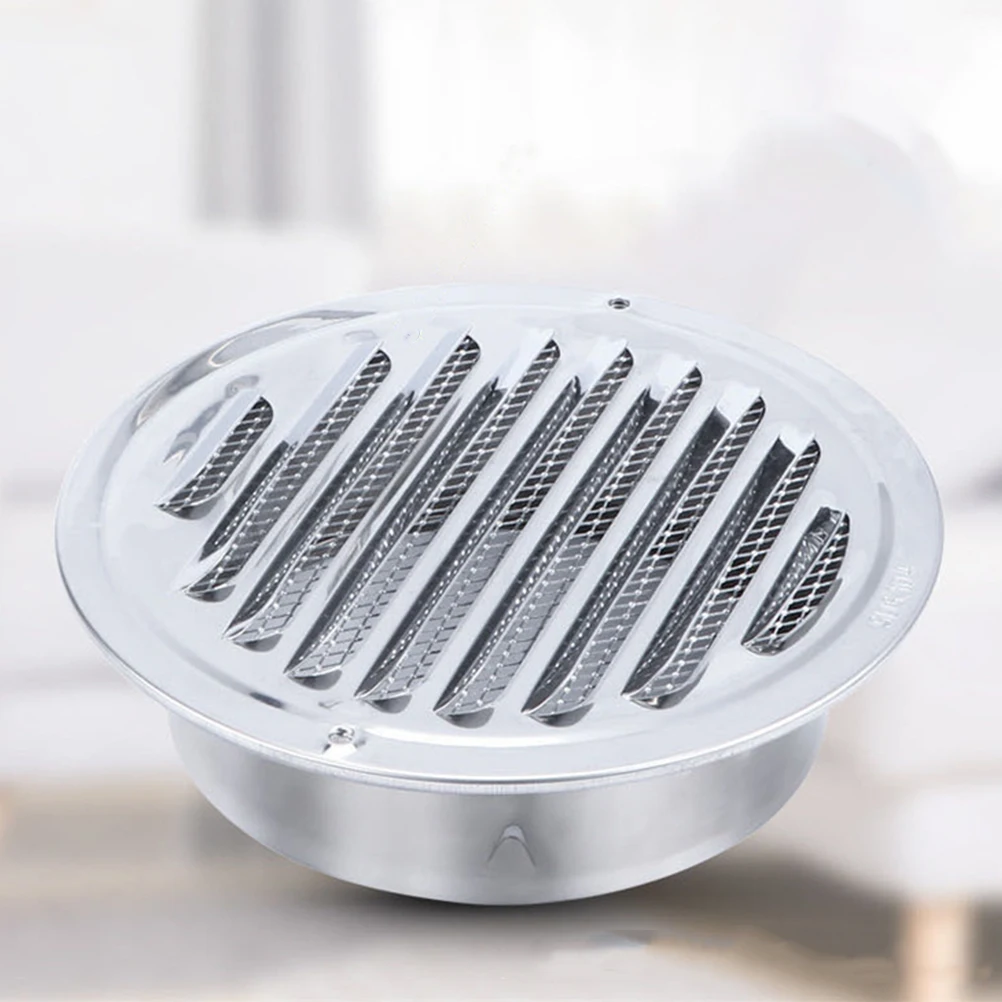 

Stainless Steel Rainproof Vent Cap 80mm Flat Wind Hat For Kitchen Range Hoods Prevents Water Entry Easy Installation Suitable