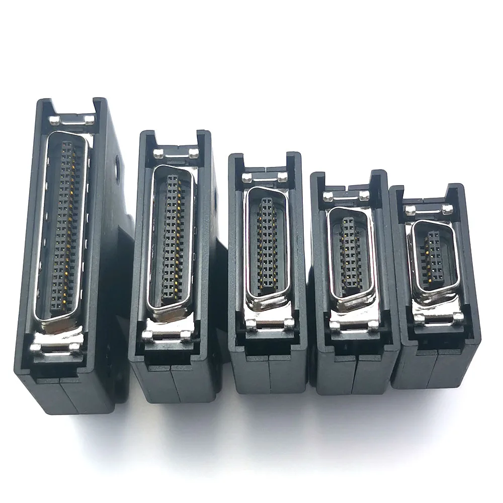 스냅 타입 서보 커넥터, MDR 14 20 26 36 50 핀 수 플러그, 파나소닉 야스카와 미쓰비시 서보 모터 구동 제어 커넥터