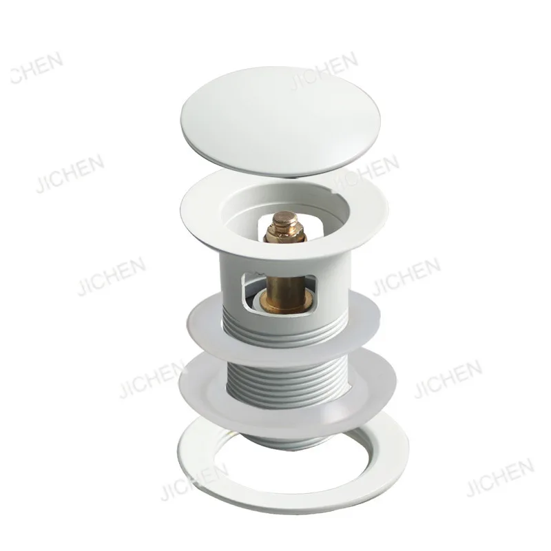 

Умывальник из латуни, хромированное покрытие, большая головка, PVD, белый слив, полностью медный, белый отскок, падающий в воду, XJ419