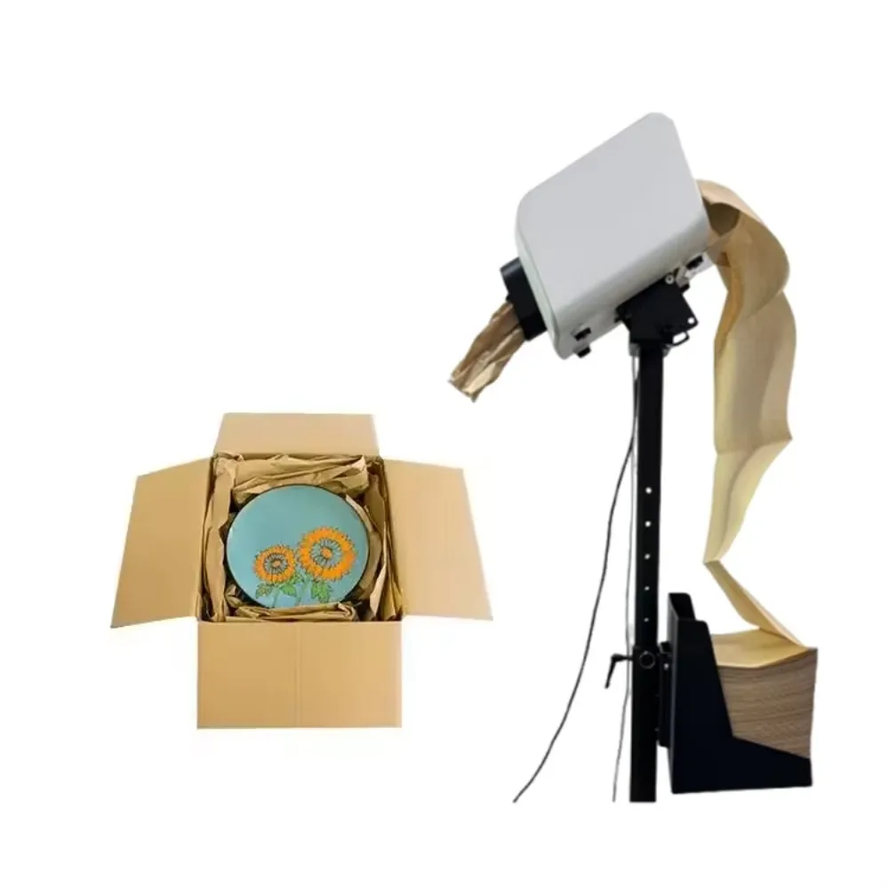 

New honeycomb cushion bubble packaging process paper making equipment recyclable origami machine