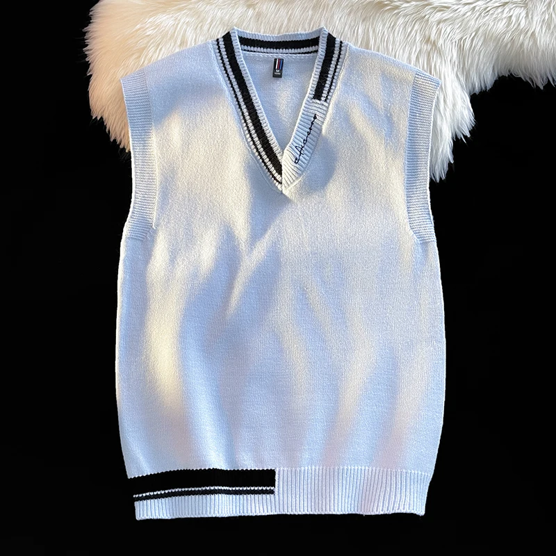 

Легкая ветрозащитная куртка без рукавов, свободная верхняя одежда с v-образным вырезом, базовое повседневное теплое пальто, мужской модный жилет, нижняя одежда