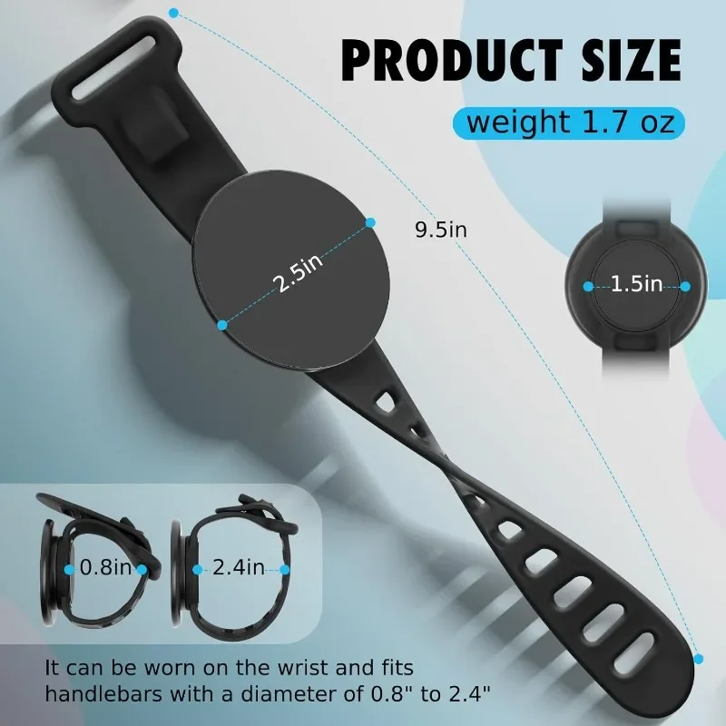 2024 Magnetic Wrist Phone Holder - Dual Side Strong Grip for Running/Gym/Driving, Sweatproof Vlog Bracket, Universal Phone Mount