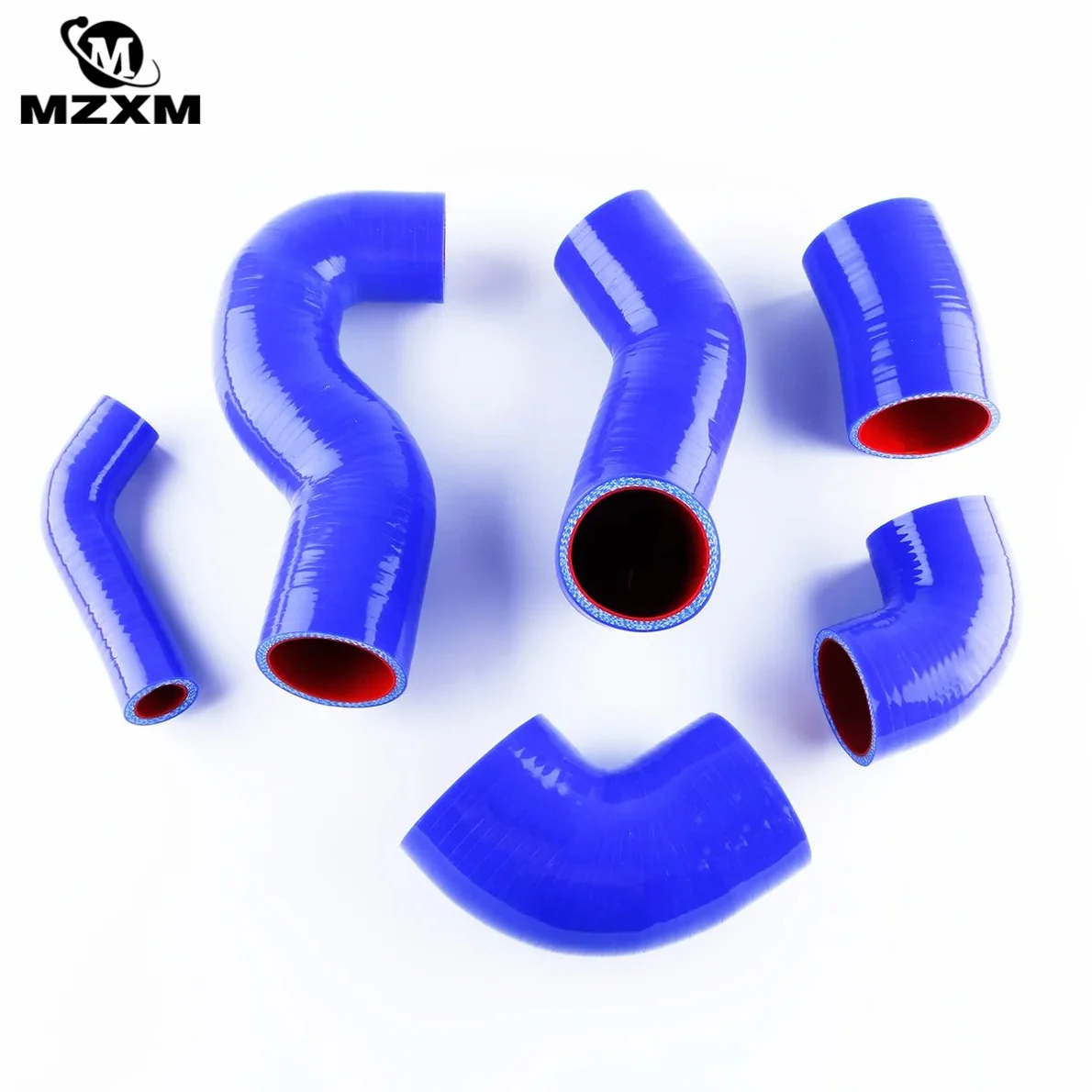 6pcs For Fiat Coupe T20 Silicone Intercooler Hose Pipe Kit 4ply