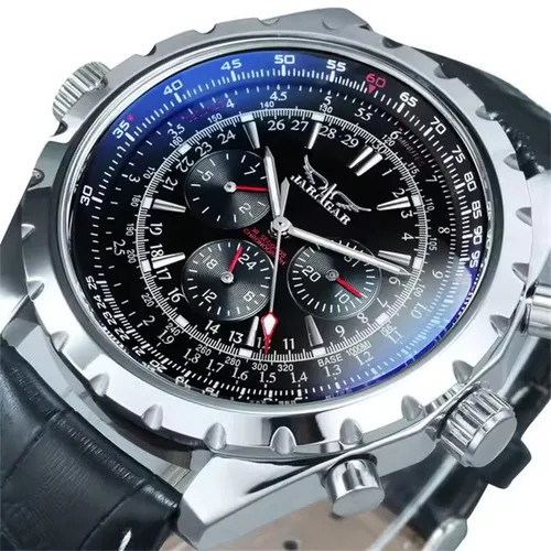 Imagen 2 del producto JARAGAR 212 nuevo reloj mecánico automático para hombre, moda de negocios, calendario de lujo, semana, reloj Premium para hombre, regalo, reloj para hombre