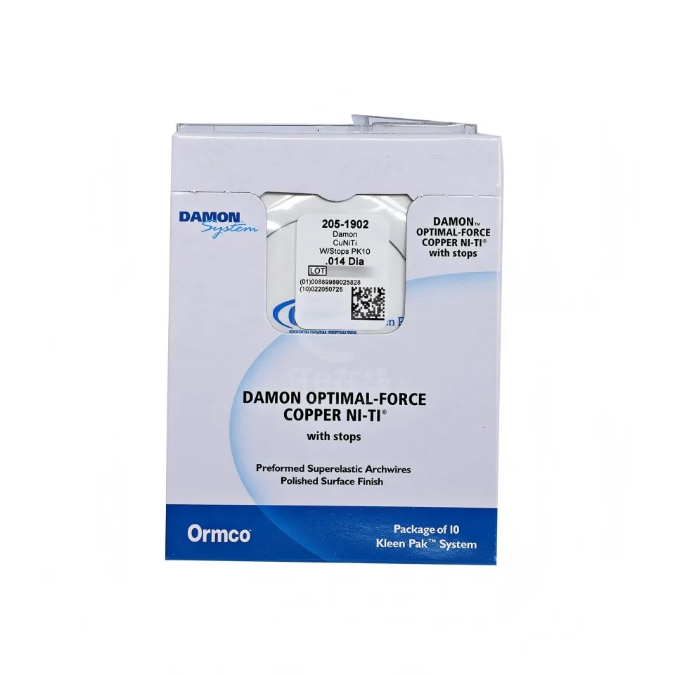 

Dental Self Ligating Braces Orthodontic Archwire Ormco Damon CuNiTi Copper NiTi Optimal Force Wires 10Pcs/Box Round Rectangular