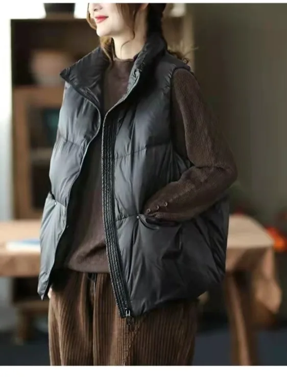 

Lightweight Loose Women's Vest Autumn Winter Outerwear Korean Sle Comfortable Breathable Du down Filled Commuter Jaet