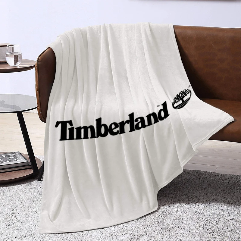 Famous Brand T-TimberlandS Logo Blanket Plaid Blankets for Decorative Sofa Downy Microfiber Bedding Plead Cover Throwing Catnap